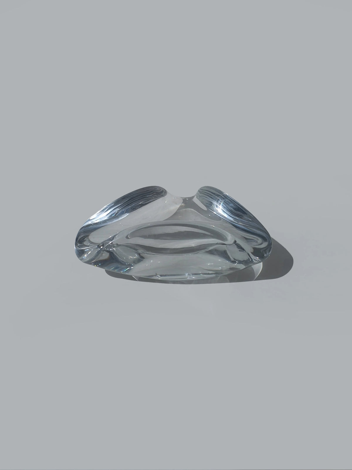Vintage Aschenbecher "Triangle" von Baccarat, Kristallglas
