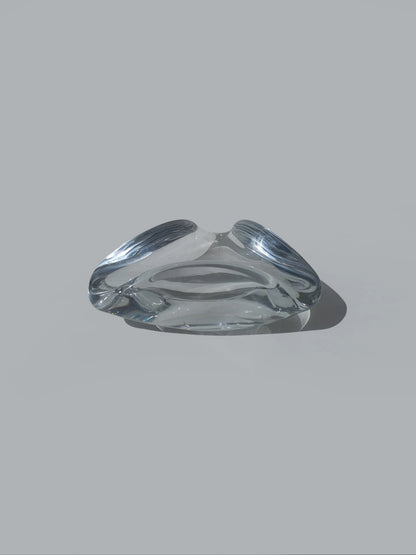 Vintage Aschenbecher "Triangle" von Baccarat, Kristallglas