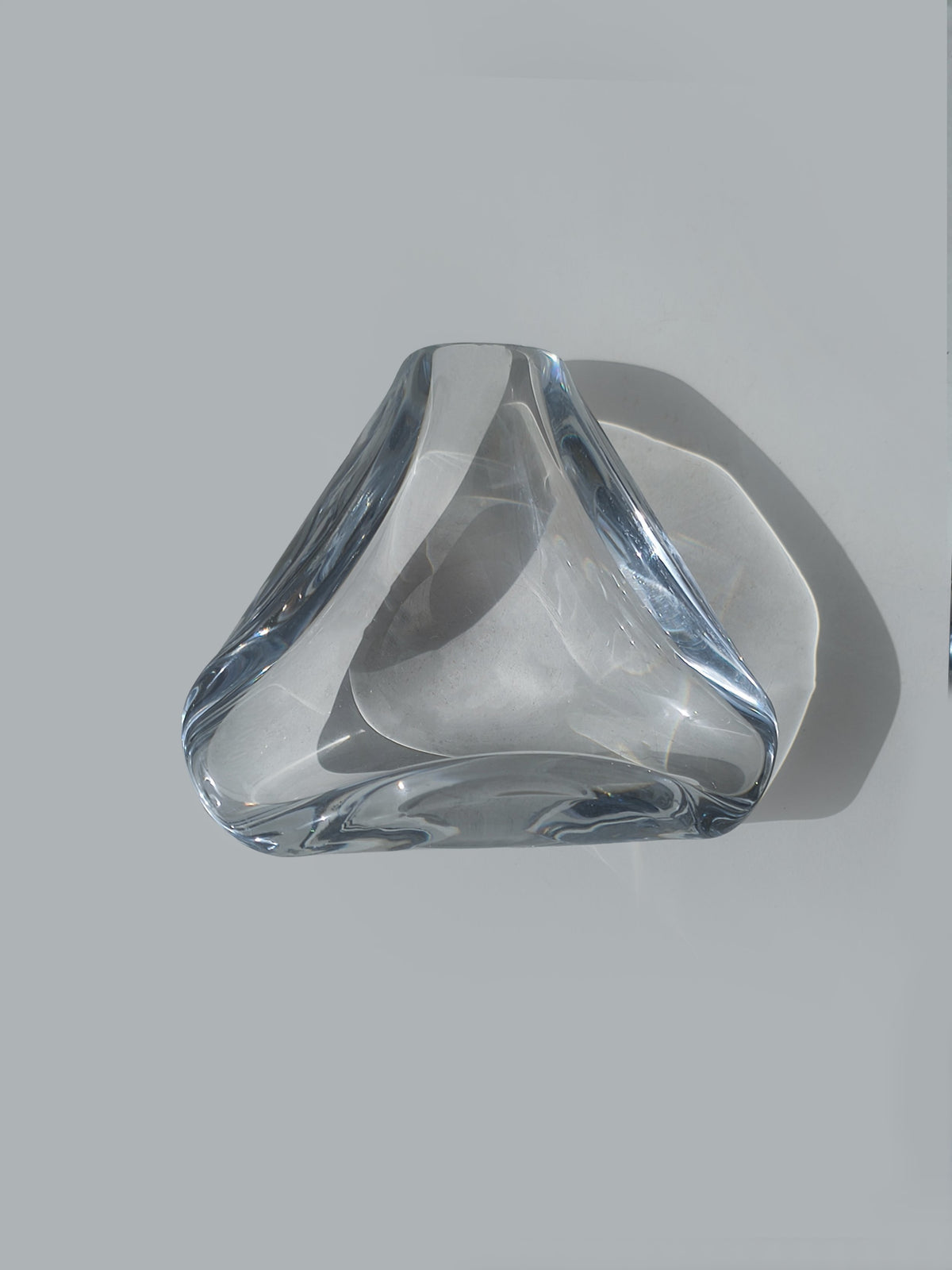 Vintage Aschenbecher "Triangle" von Baccarat, Kristallglas