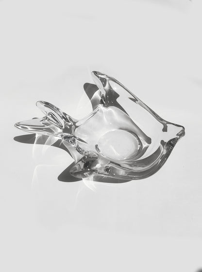 Vintage Vide-Poche "Fisch" aus Glas