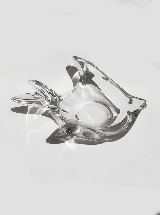 Vintage Vide-Poche "Fisch" aus Glas