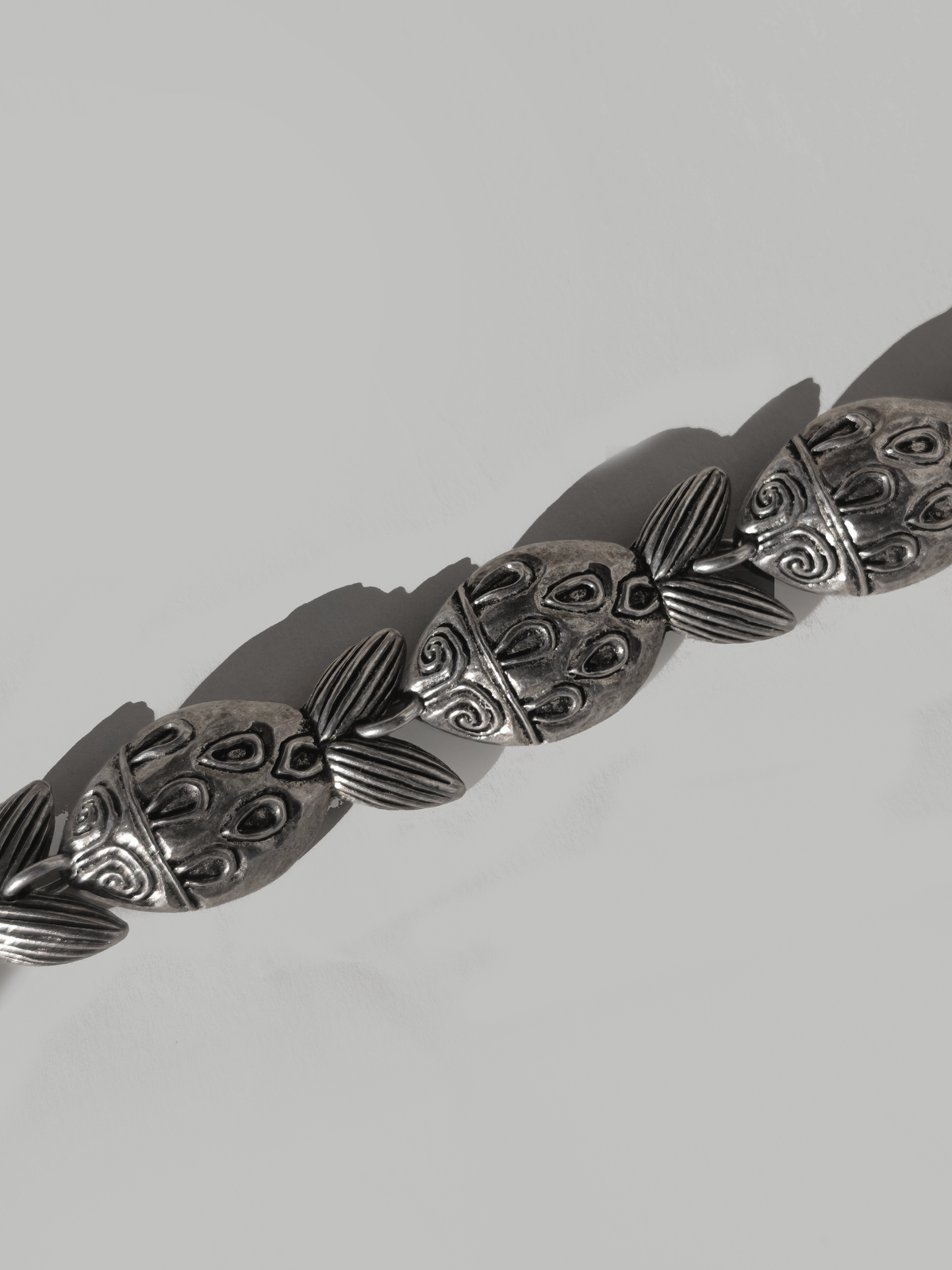 Vintage Armband Fisch Silber