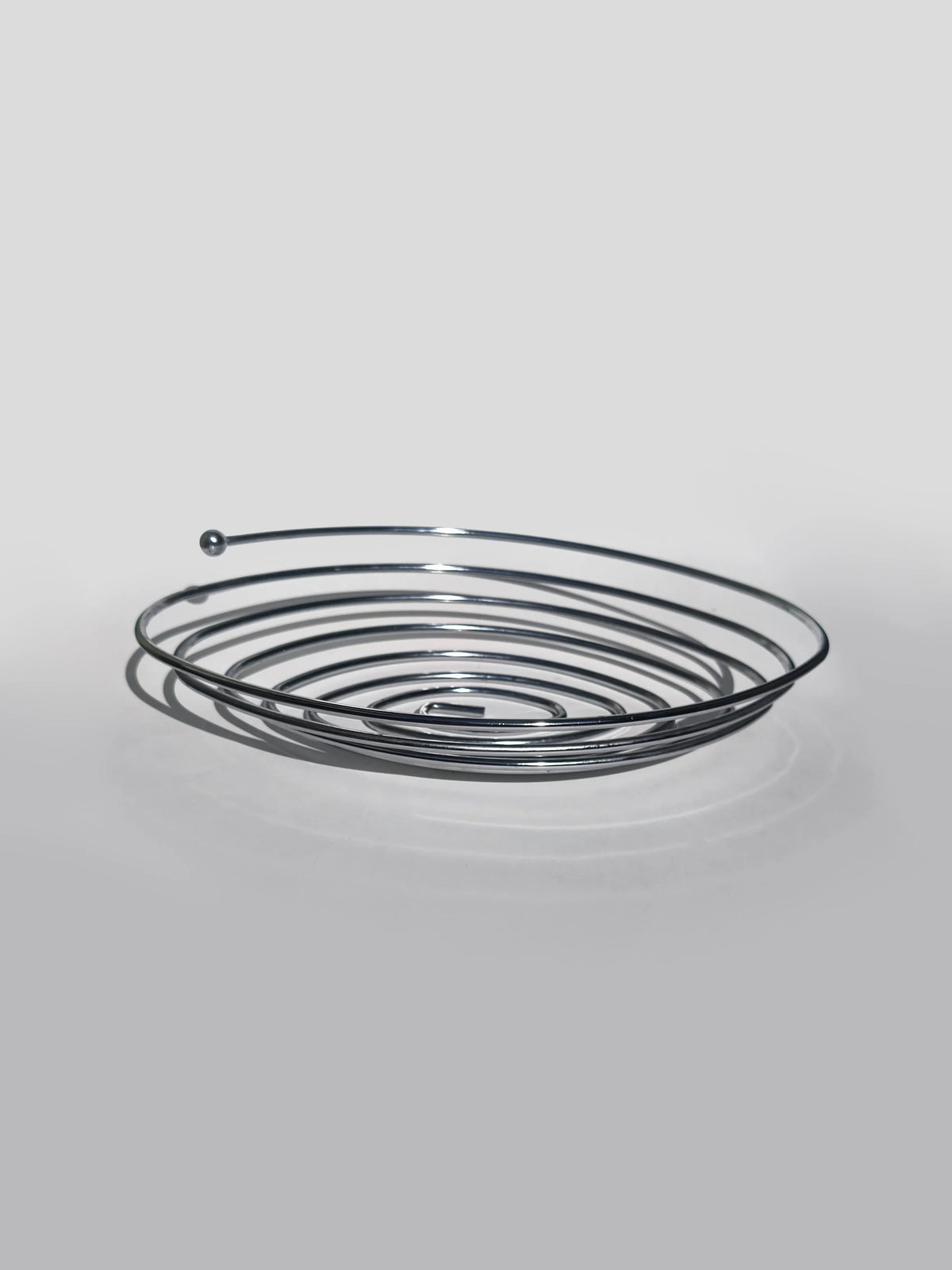 Vintage Obstschale "Spirale Fruit Cup" aus Chromstahl