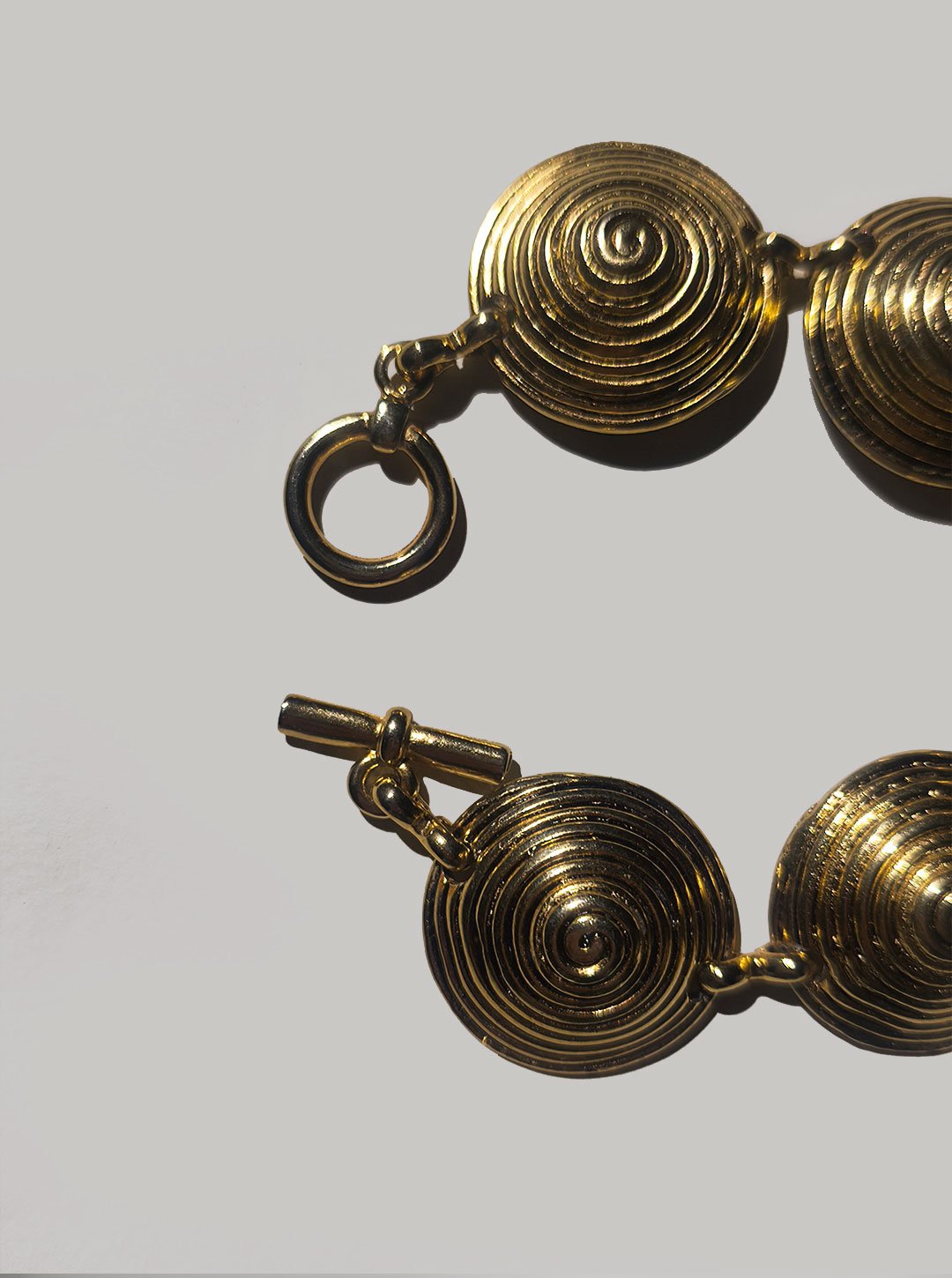 Vintage Armband "Spiral" aus Messing