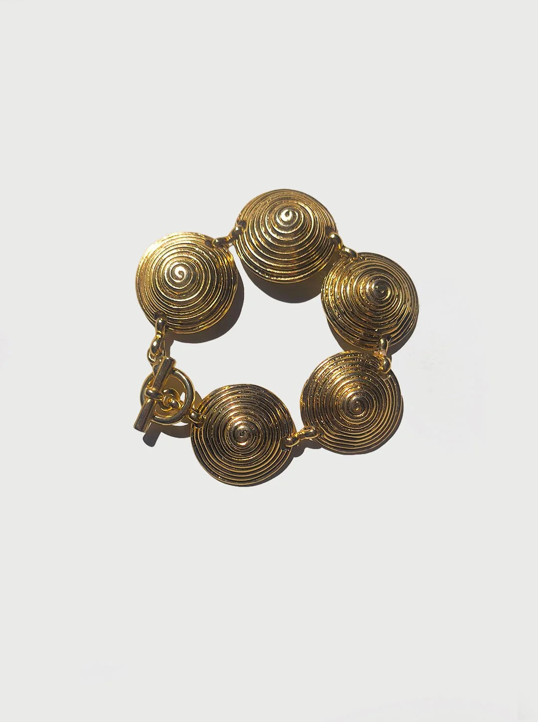 Vintage Armband "Spiral" aus Messing