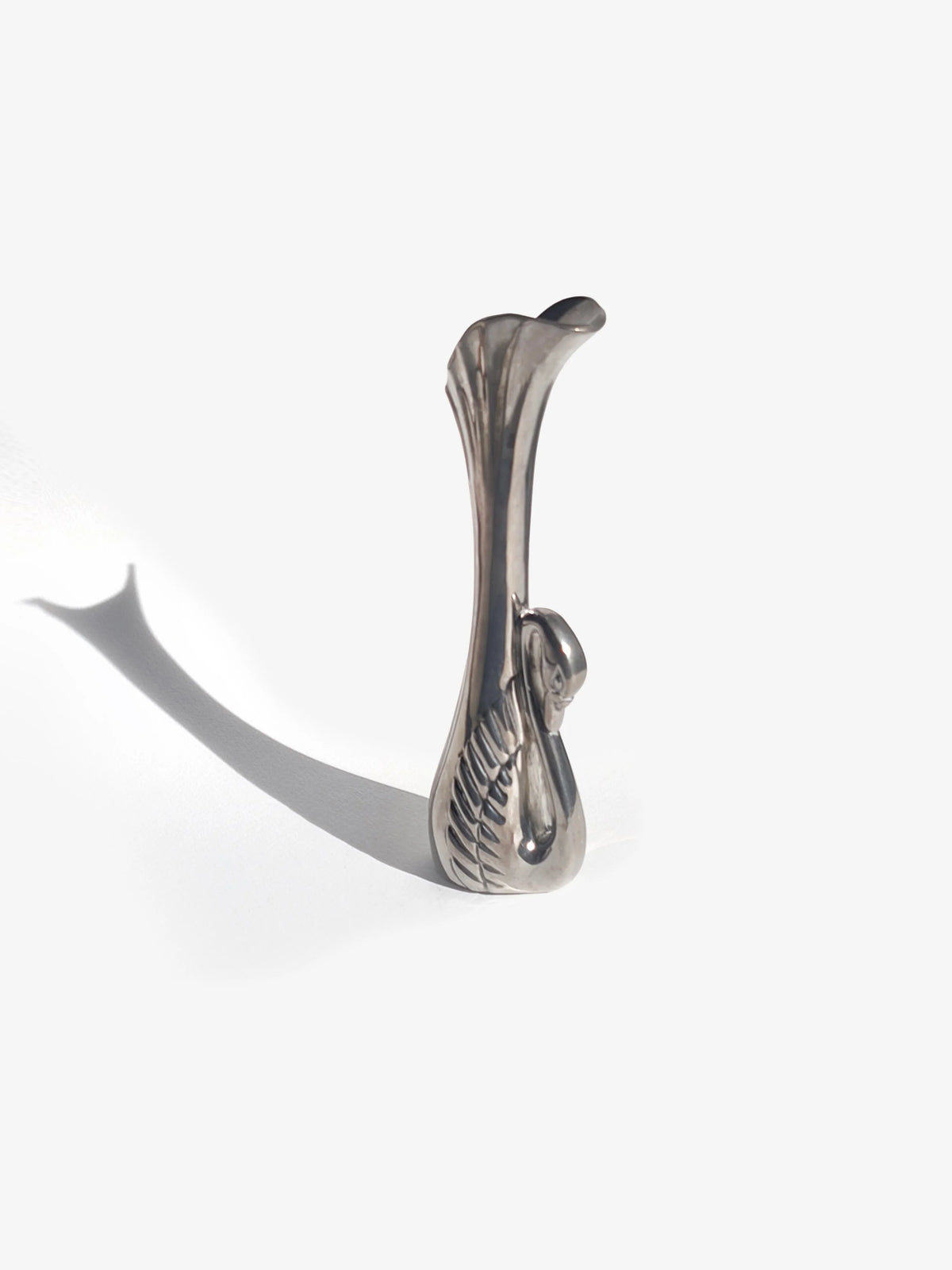 Vintage Vase Swan Soliflore, versilbert
