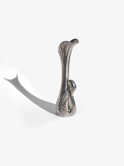 Vintage Vase Swan Soliflore, versilbert