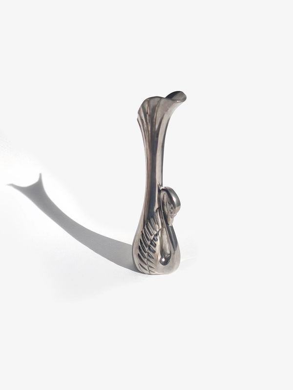 Vintage Vase Swan Soliflore, versilbert