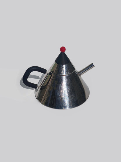 Vintage Teekanne Memphis von Pilamity Silber 1980er