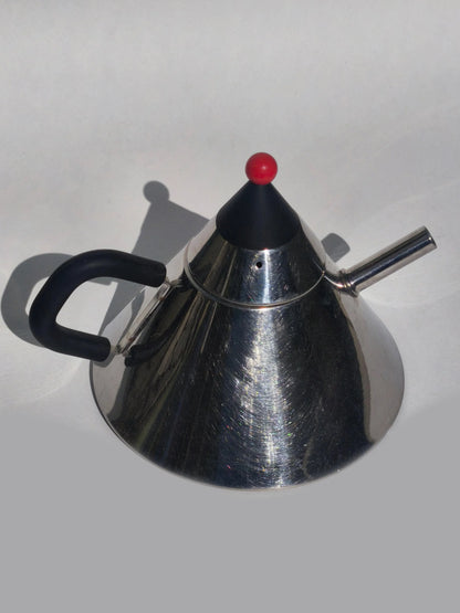 Vintage Teekanne Memphis von Pilamity Silber 1980er