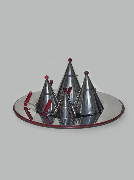 Vintage Tee- oder Kaffeeset Memphis, Italien 80er