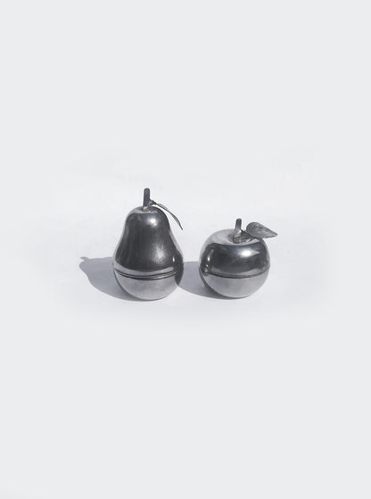 Set von 2 Vintage Deko-Dosen "Apfel und Birne"