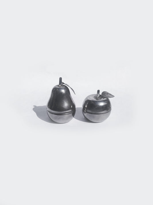 Set von 2 Vintage Deko-Dosen "Apfel und Birne"