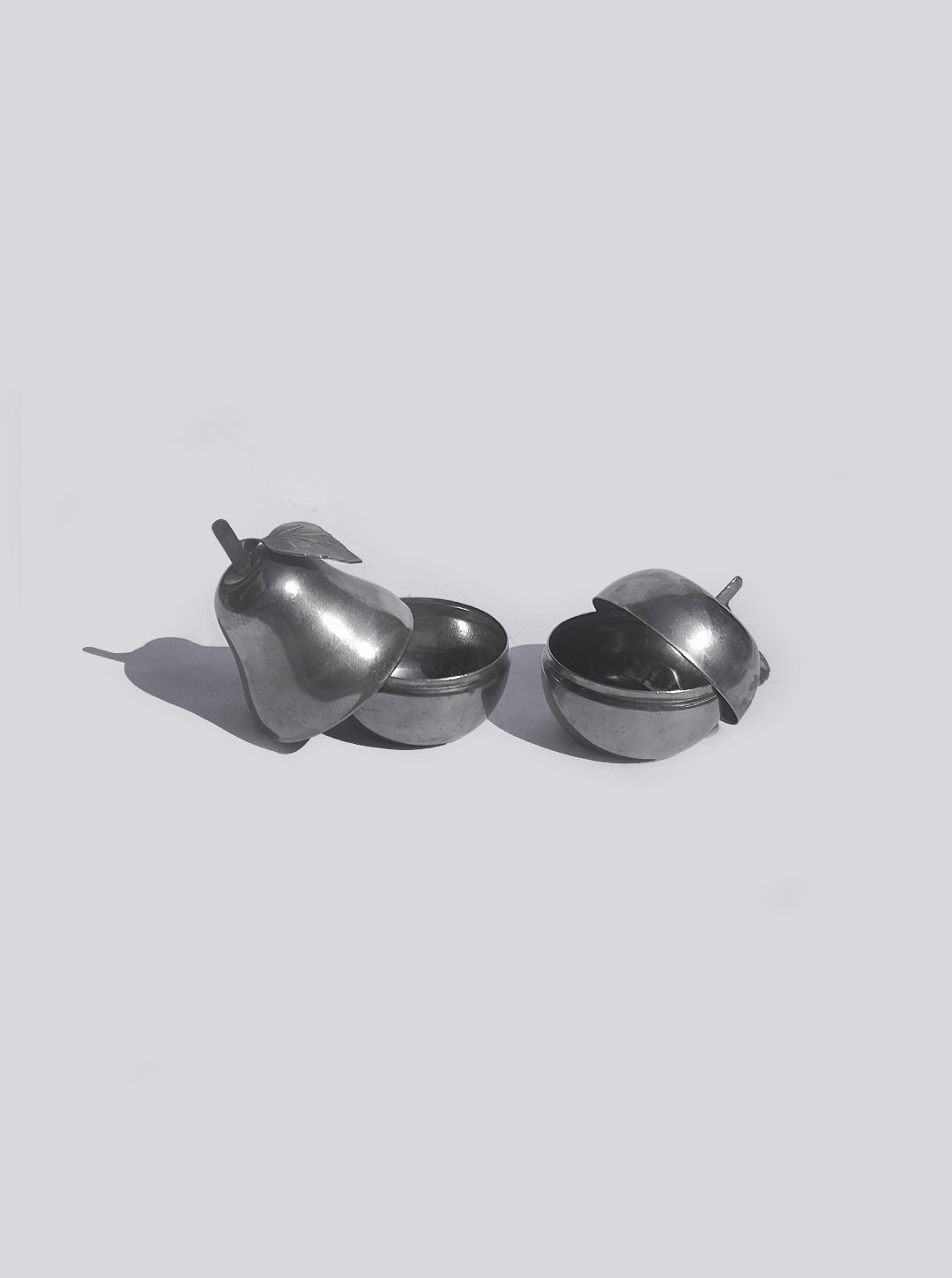 Set von 2 Vintage Deko-Dosen "Apfel und Birne"