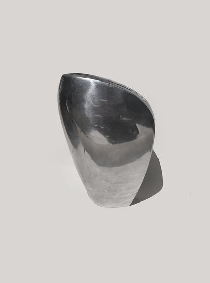 Vintage Vase organisch skulptural, 22 x 14 x 8 cm