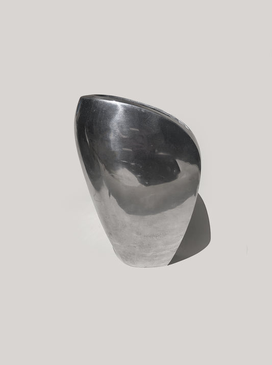 Vintage Vase organisch skulptural, 22 x 14 x 8 cm