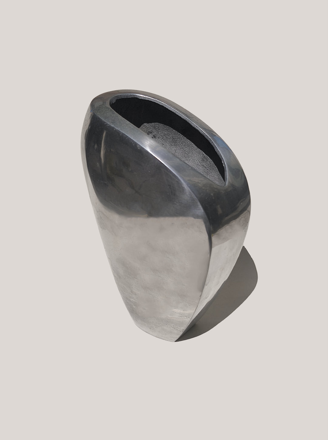 Vintage Vase organisch skulptural, 22 x 14 x 8 cm