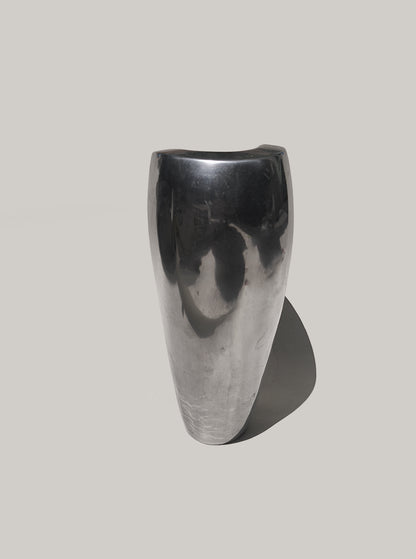 Vintage Vase organisch skulptural, 22 x 14 x 8 cm