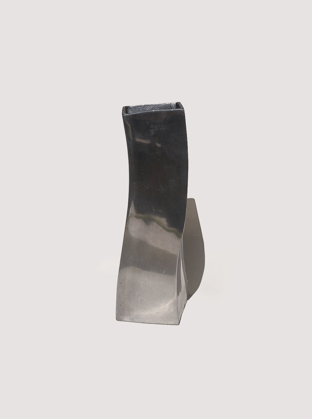 Vintage Vase "Wavy" aus Metall