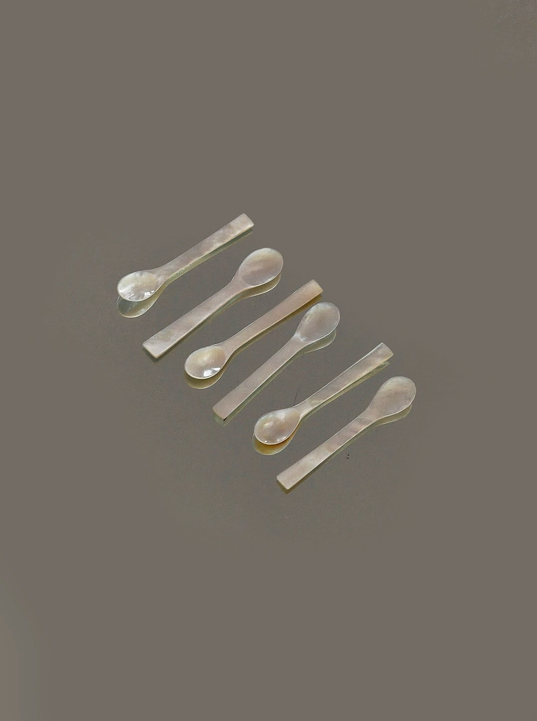 Set von 6 Vintage Löffel aus Perlmutt