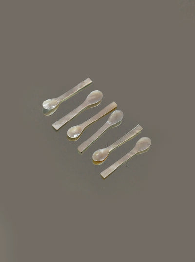 Set of 6 Vintage Mother-of-Pearl Spoons