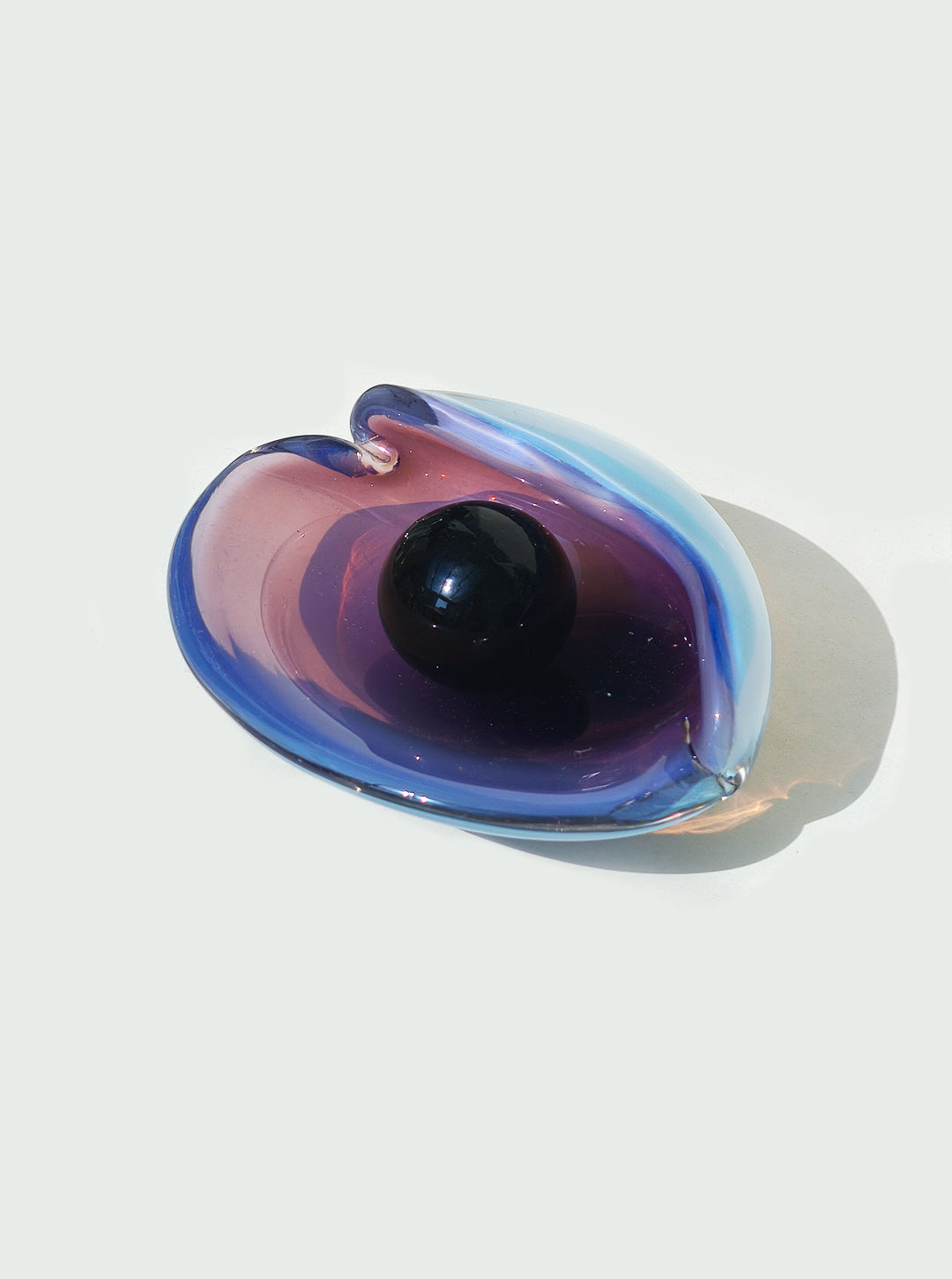 Vintage Schale Murano Clam Shell