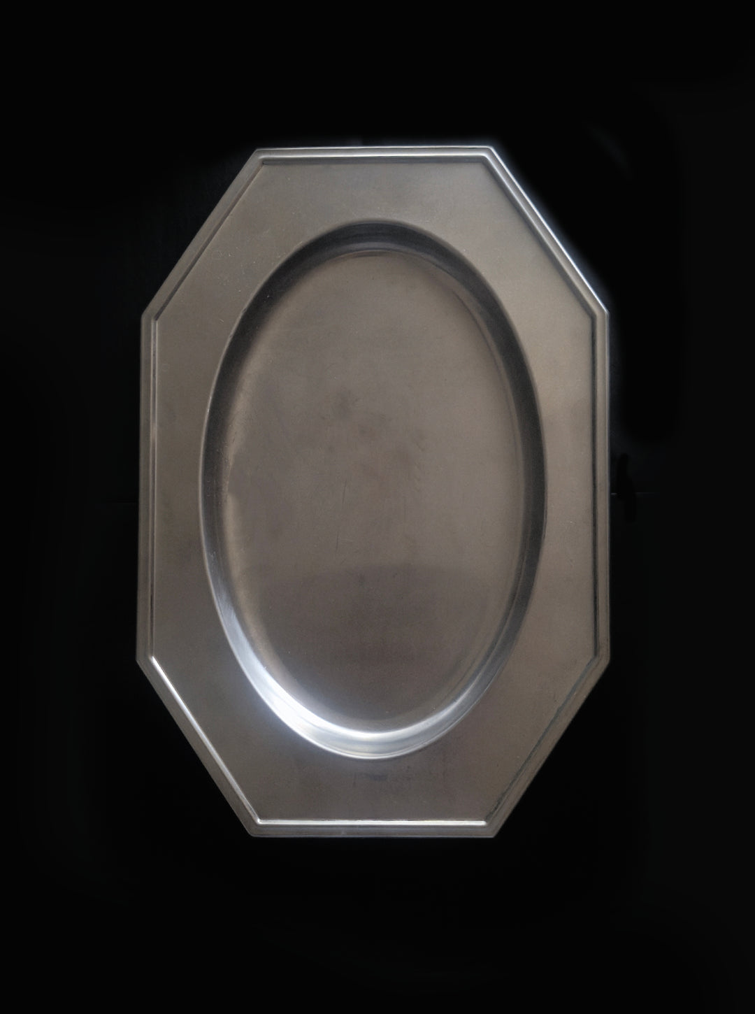Vintage Servierschale Achteckig Art Deco Silber