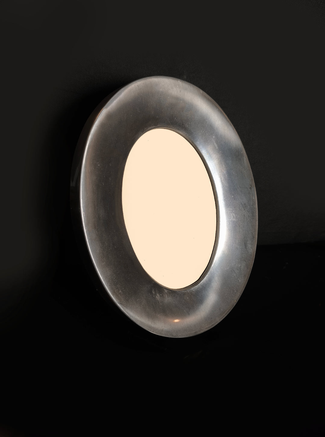 Vintage Rahmen oval Messing 24x19cm