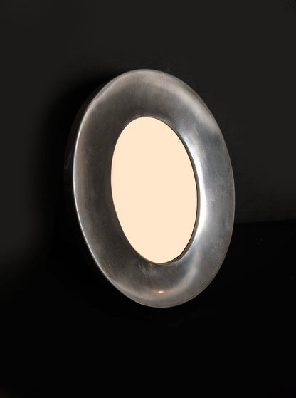 Vintage Rahmen oval Messing 24x19cm