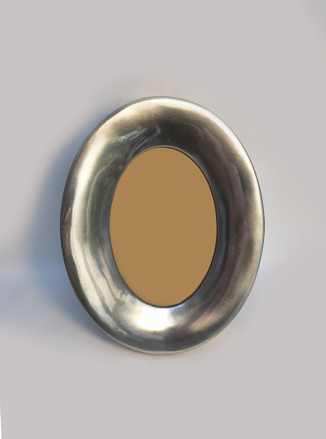 Vintage Rahmen oval Messing 24x19cm