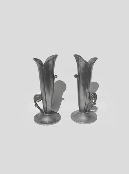Set von 2 Vintage Vasen "Soliflore" im Art Nouveau Stil