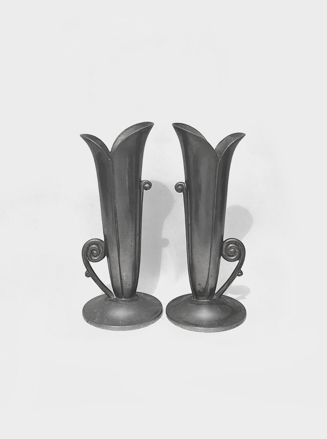 Set von 2 Vintage Vasen "Soliflore" im Art Nouveau Stil