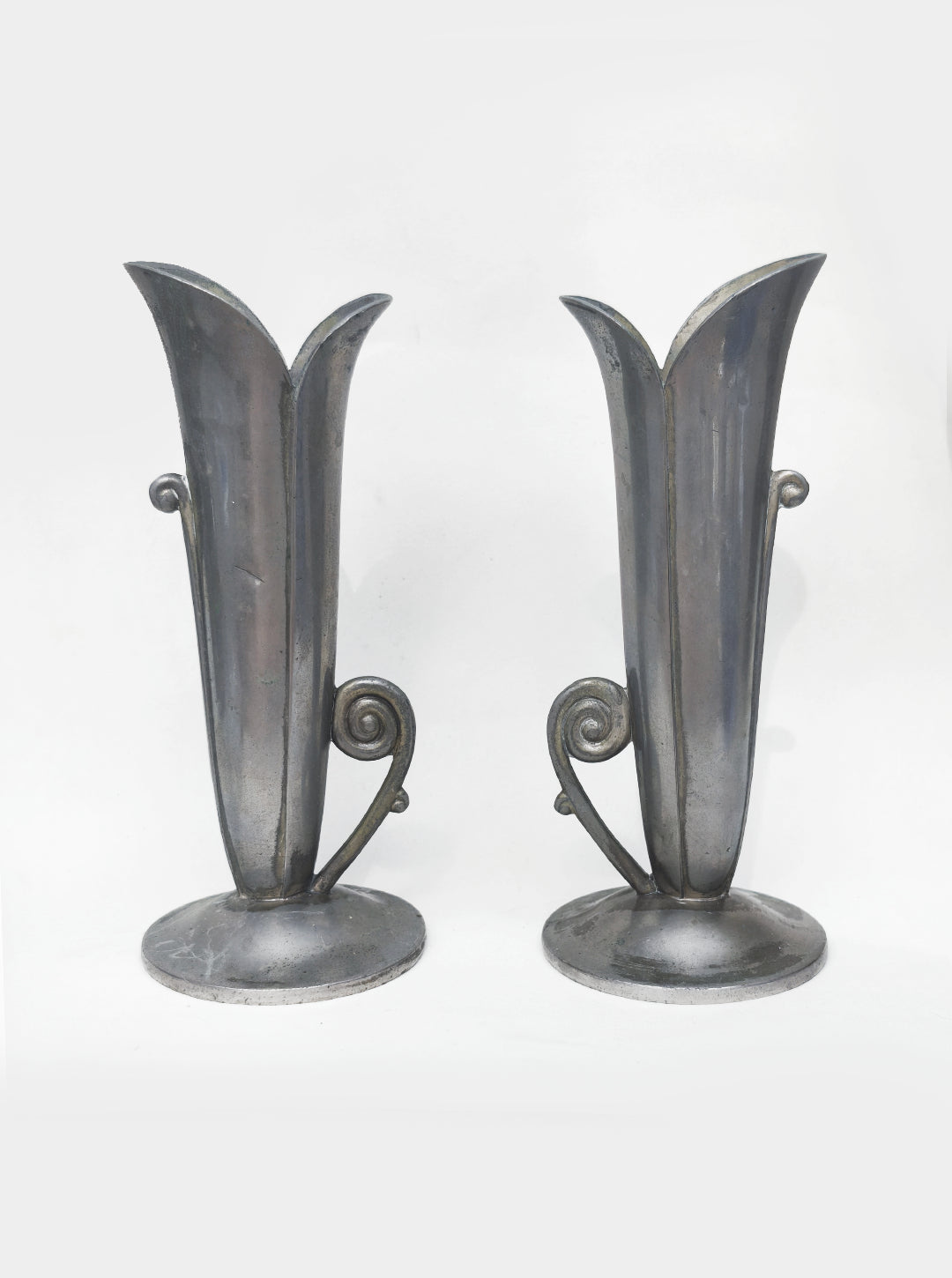 Set von 2 Vintage Vasen "Soliflore" im Art Nouveau Stil