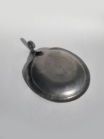 Vintage Vide Poche "Leaf" aus Zinn