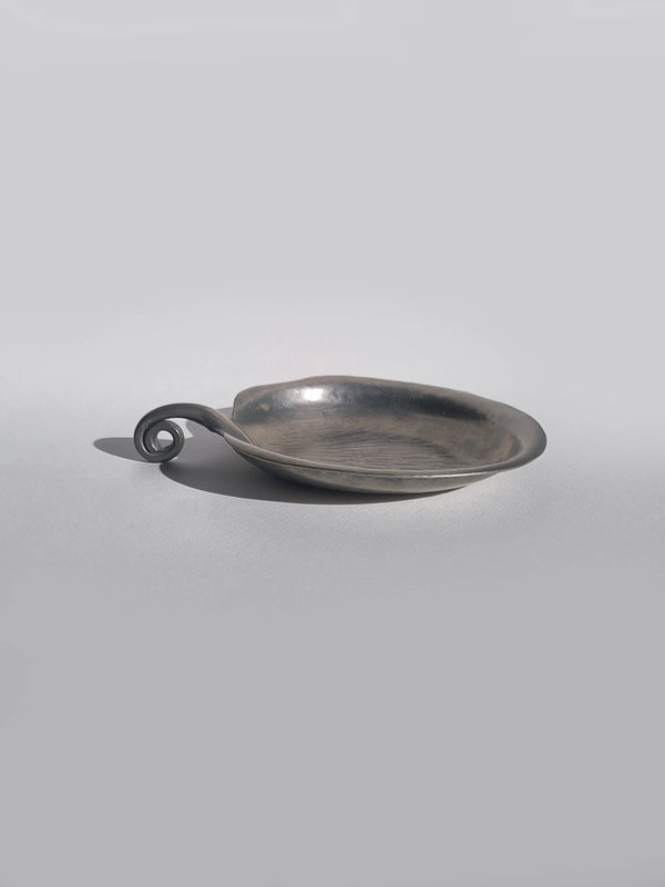 Vintage Vide Poche "Leaf" aus Zinn
