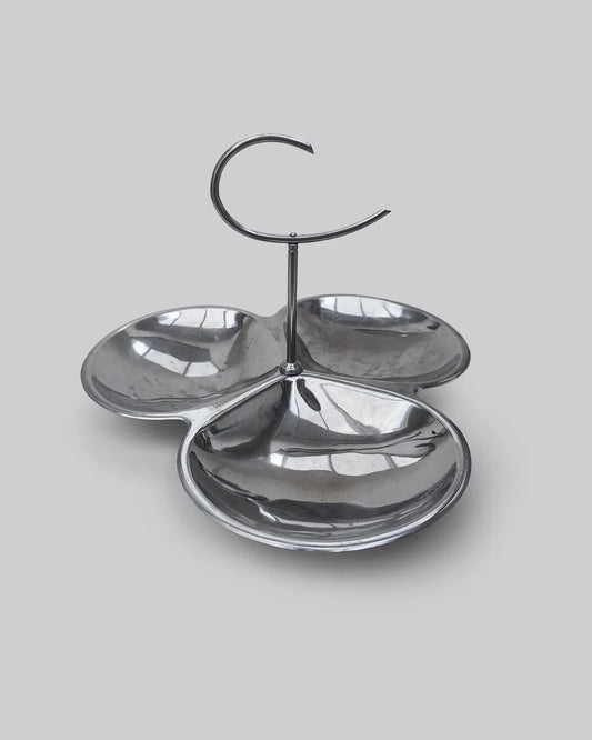 Vintage Serviertablett "Steel Triple Tray"