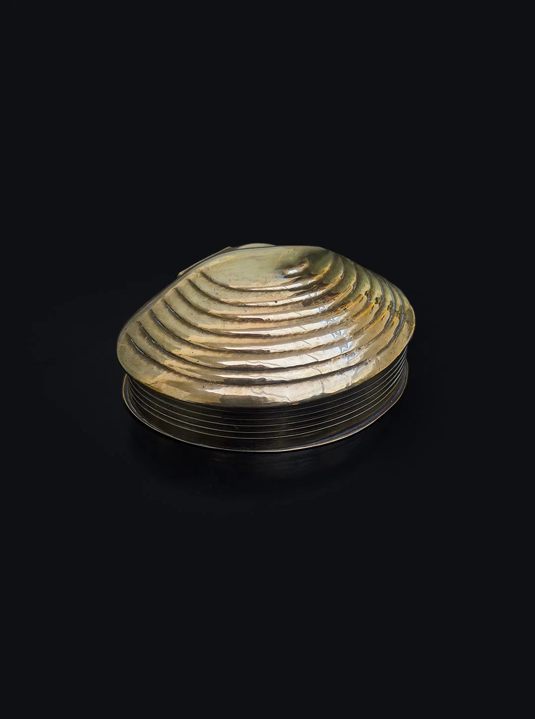 Vintage Schmuckbox Messing von Shell