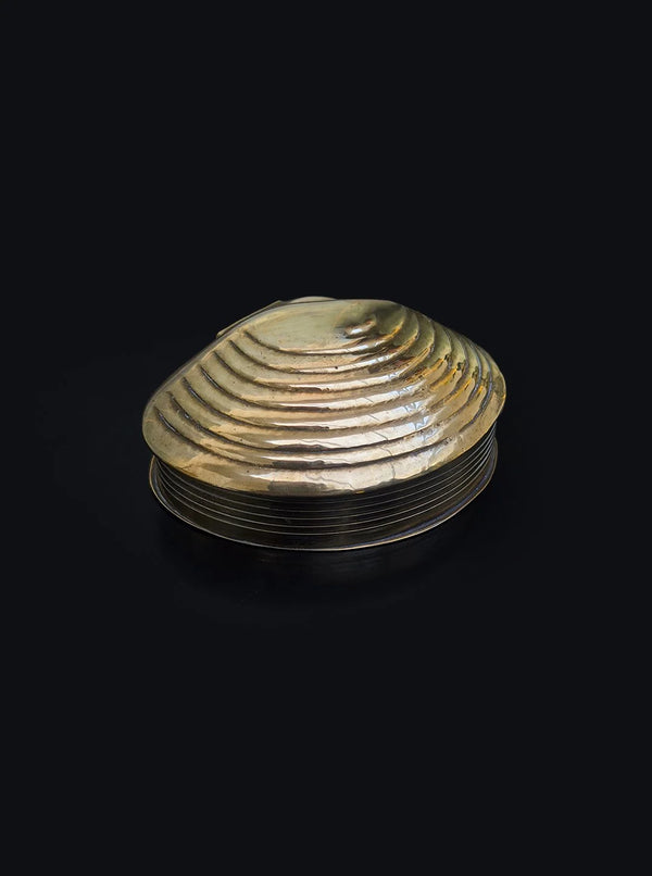 Vintage Schmuckbox Messing von Shell