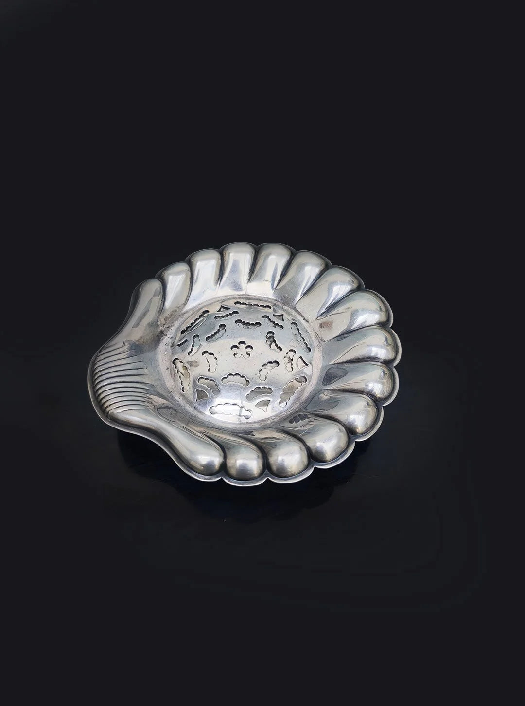 Vintage Butterdose "Coquillor" aus versilbertem Metall, Frankreich