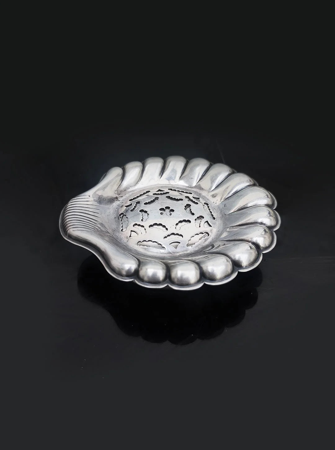 Vintage Butterdose "Coquillor" aus versilbertem Metall, Frankreich