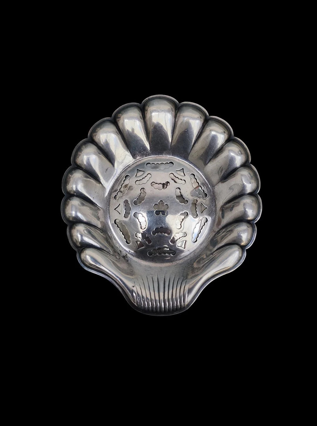 Vintage Butterdose "Coquillor" aus versilbertem Metall, Frankreich