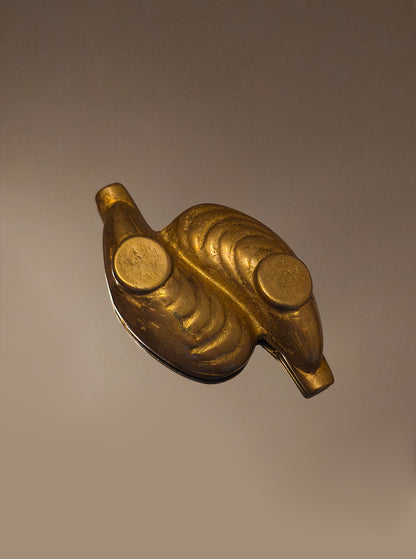 Vintage Aschenbecher "Shell" aus Messing
