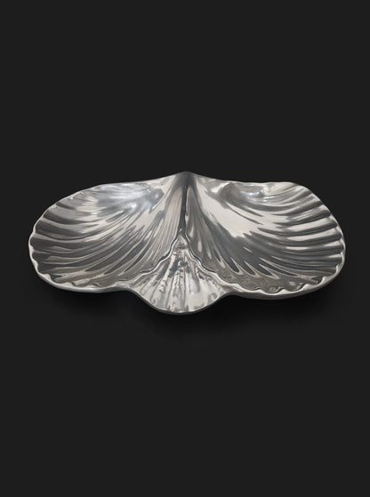 Vintage Servierschale "Shell Double Tray" aus Metall