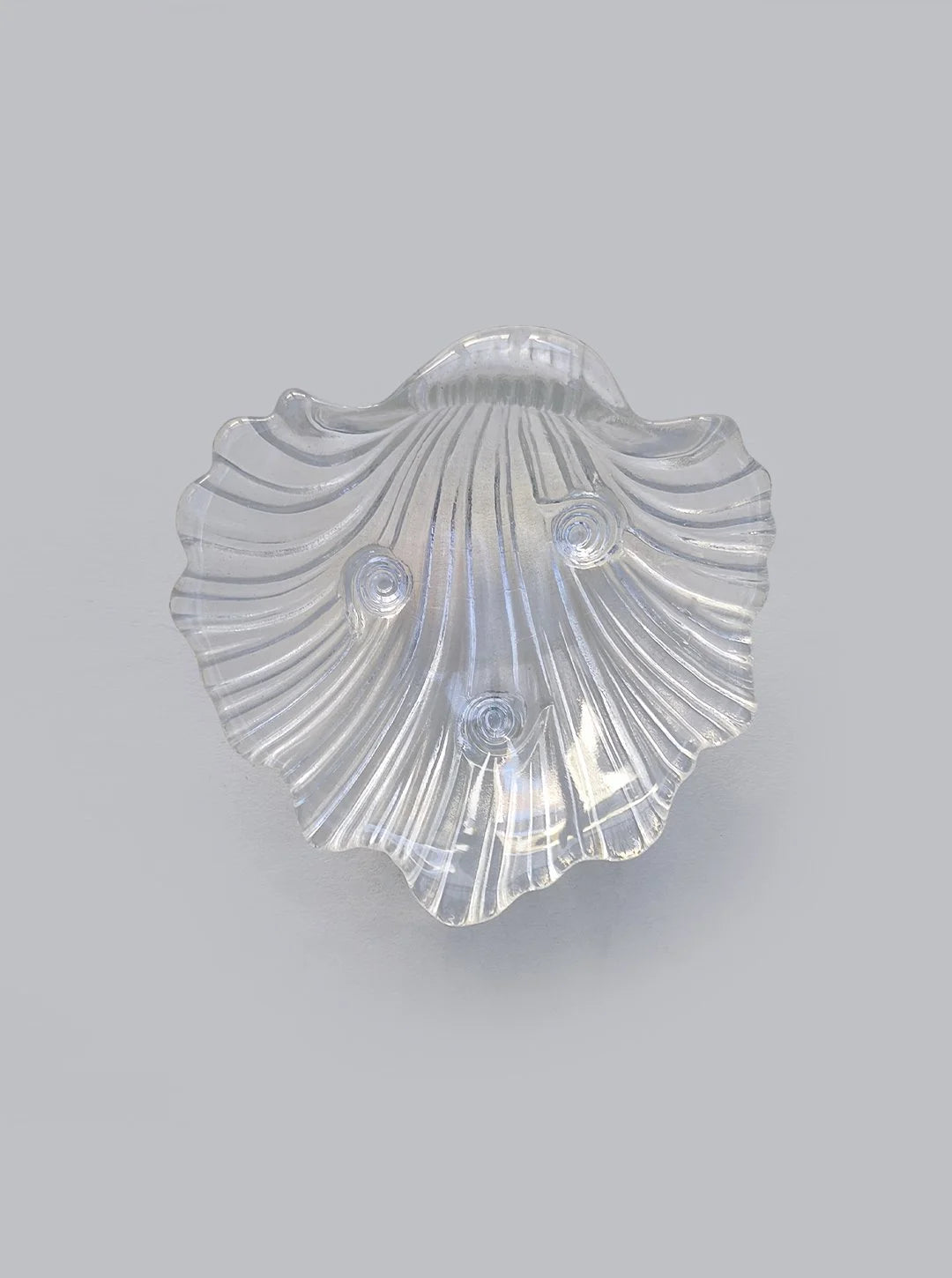 Vintage Glasschale "Shell" Vide Poche in Muschelform