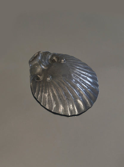 Vintage Schale Shell pewter vide-poche
