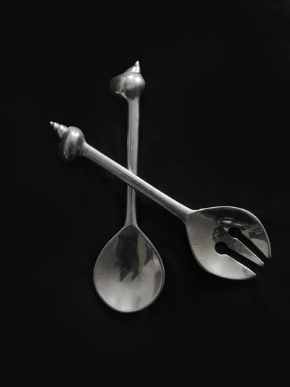 Set von 2 Salatservierer mit Muschel-Design
