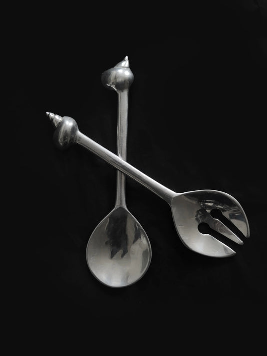 Set von 2 Salatservierer mit Muschel-Design