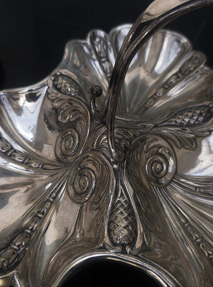 Vintage Servierschale "Shell Triple Tray" versilbert