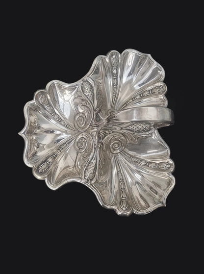 Vintage Servierschale "Shell Triple Tray" versilbert