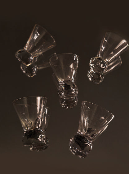 Vintage Likörglas Set von 5
